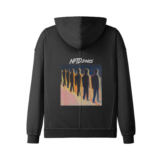 Thumb Holes Winter Abstract Raglan Mega Hoodie