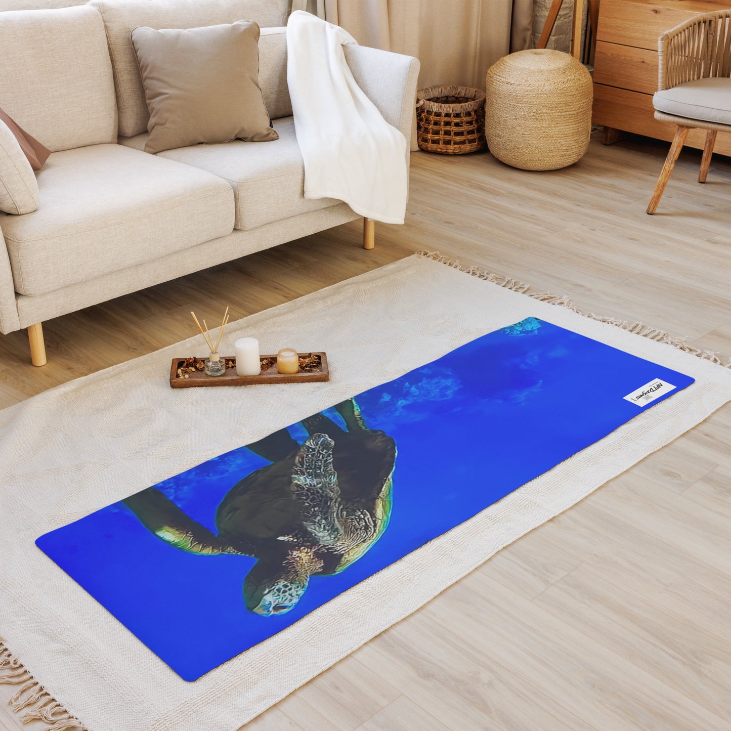 Maui Turtle Yoga Mat Meditation Comfort